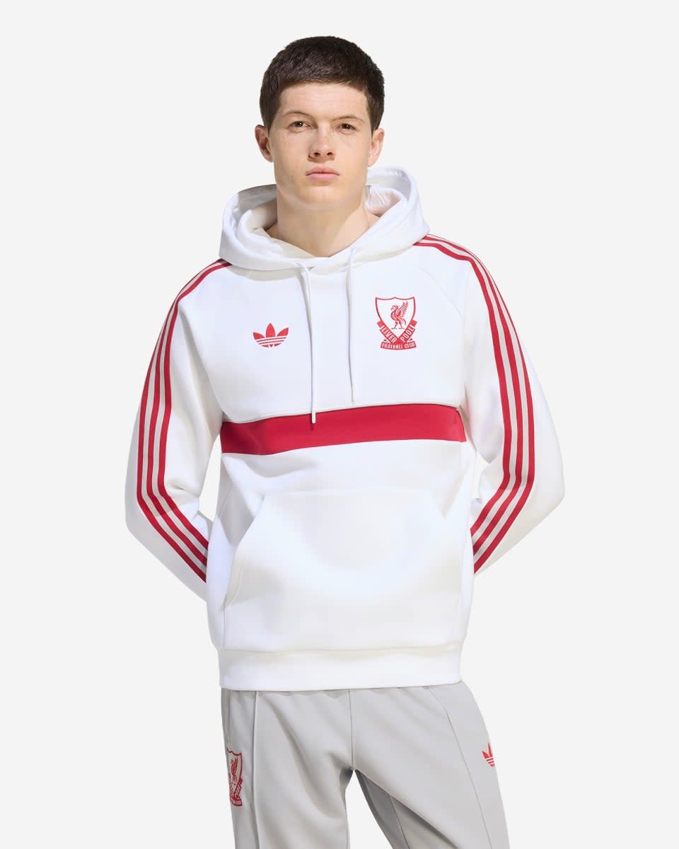 LFC adidas Menns 26/27 Originals Hettegenser Hvit - Image 1
