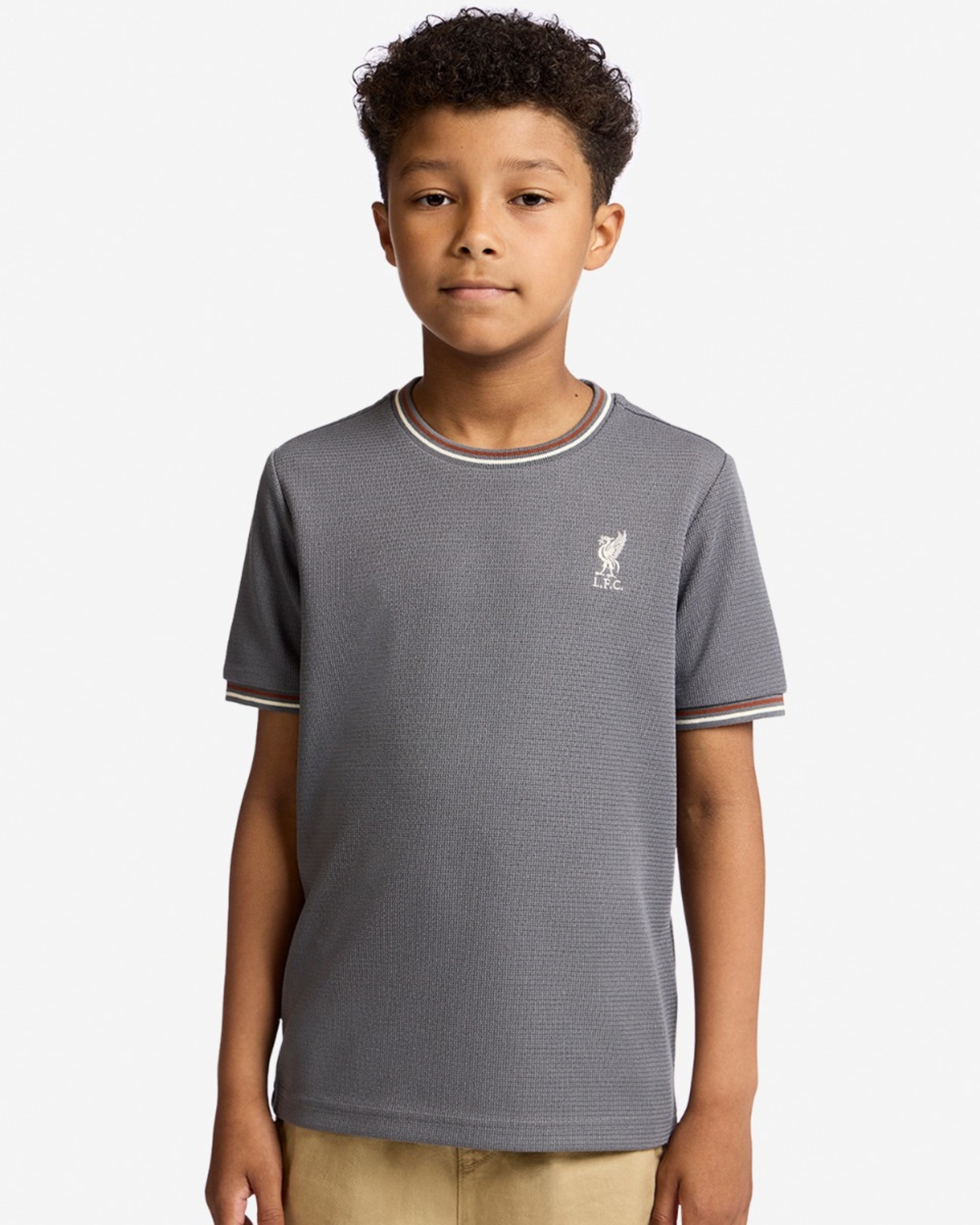 LFC Juniors T-Shirt mit Strickmanschette Grau - Image 1