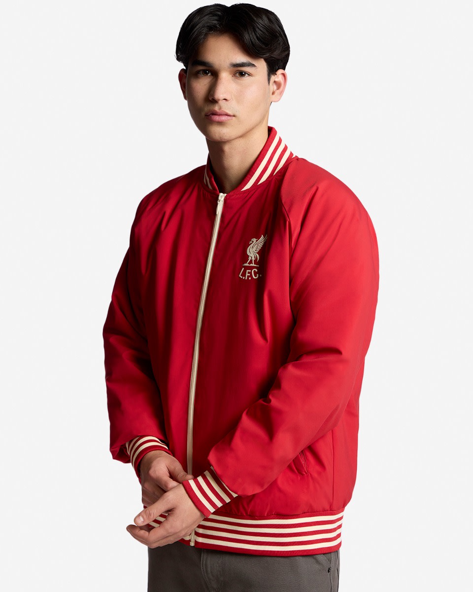 LFC Adults Shankly Bomber Jacket Red - Image 2