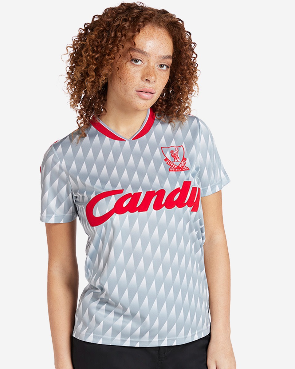 LFC Womens Retro 1989-91 Away Shirt - Image 2
