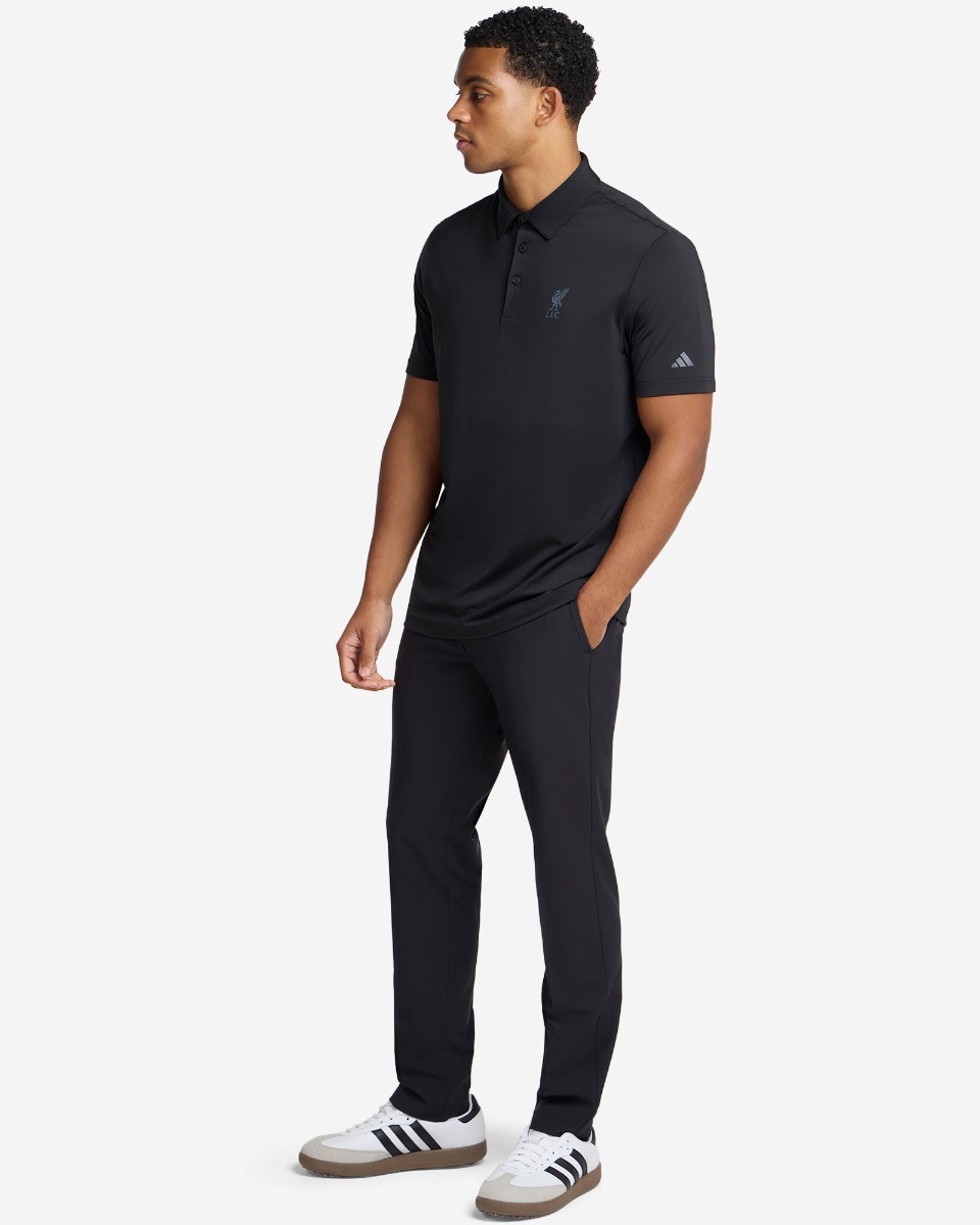 LFC adidas Adults Ultimate365 Solid Golf Polo Shirt Sort - Image 4