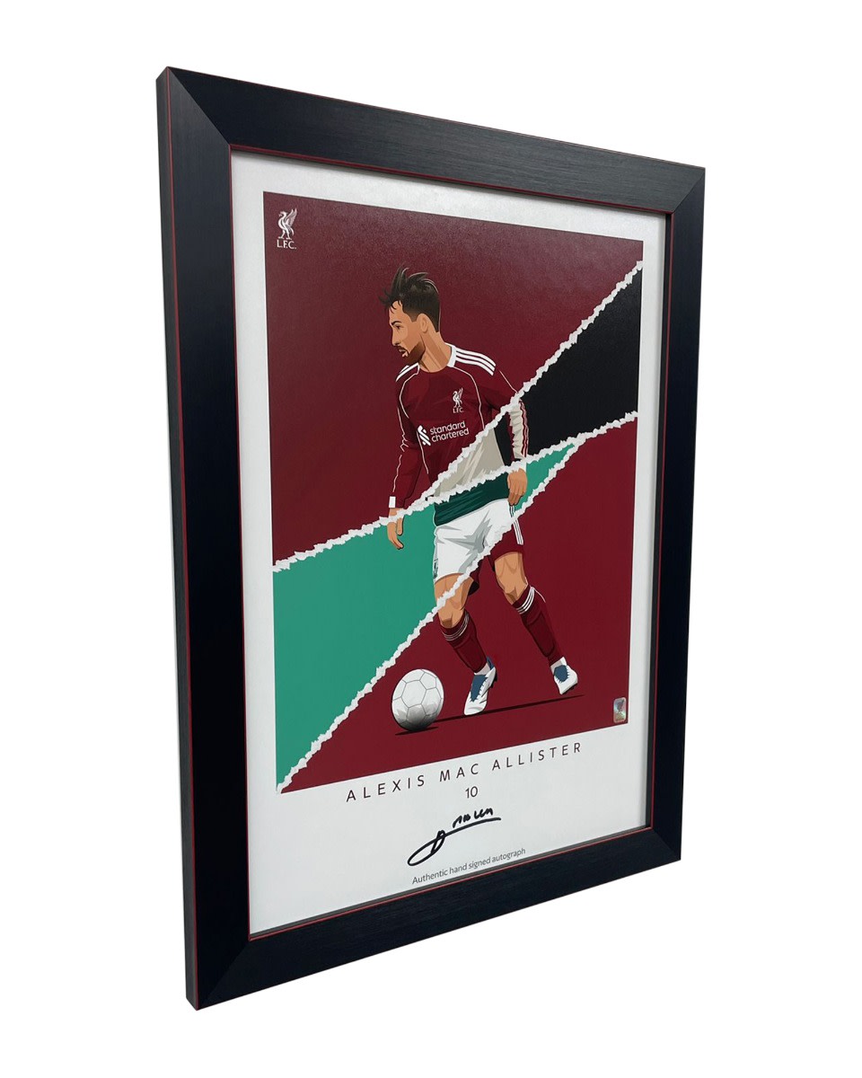 LFC Signed Mac Allister Framed Print - Image 2
