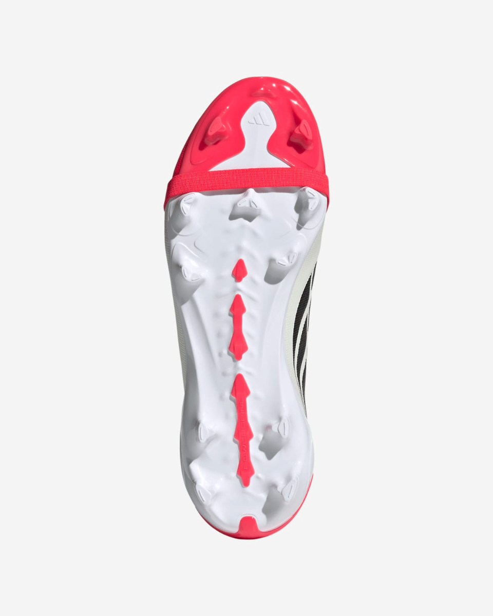 adidas Juniors Predator League Fold-Over Tongue Firm Ground Fotballsko Lucid Rød/Core Svart/Skyhvit - Image 4