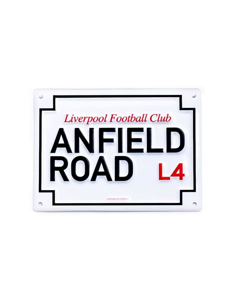 ป้ายถนนแอนฟิลด์โลหะขนาดเล็ก LFC - Image 1