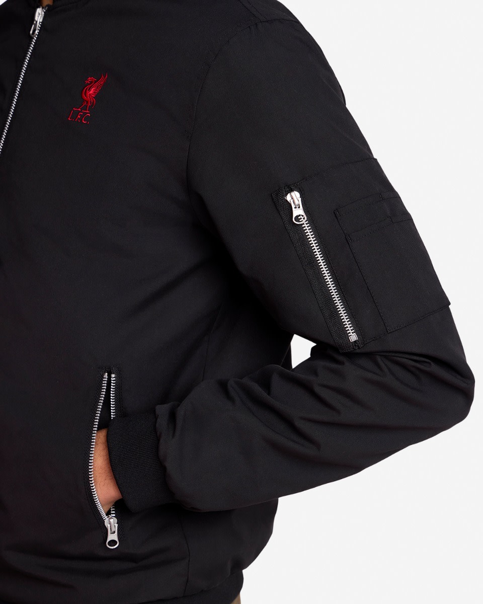 LFC Mens Bomber Jacket Black - Image 2