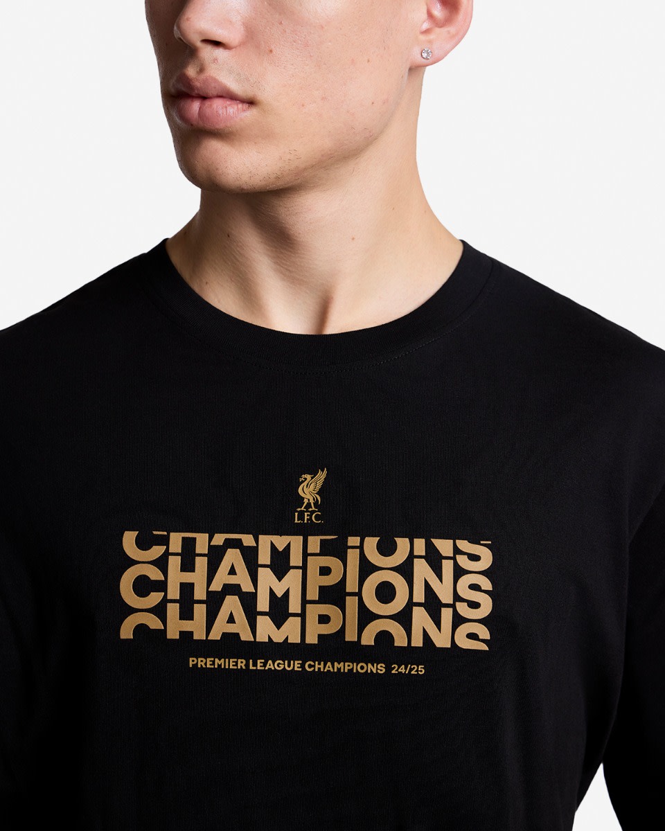 เสื้อยืดเด็กผู้ชายแชมเปี้ยนส์ LFC สีดำ - Image 2