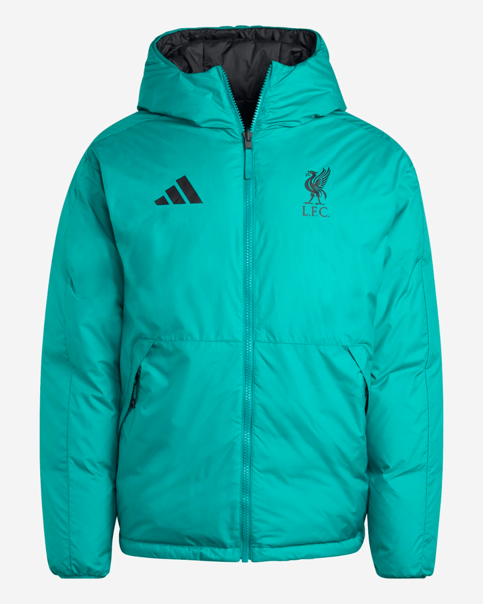 LFC adidas Mens 25/26 Reversible Down Jacket Green