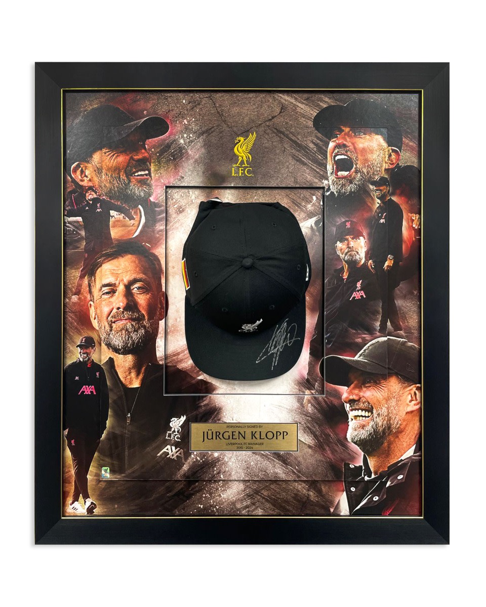 LFC x New Era Signed Klopp Adults Germany 9FORTY Framed Cap - Image 1