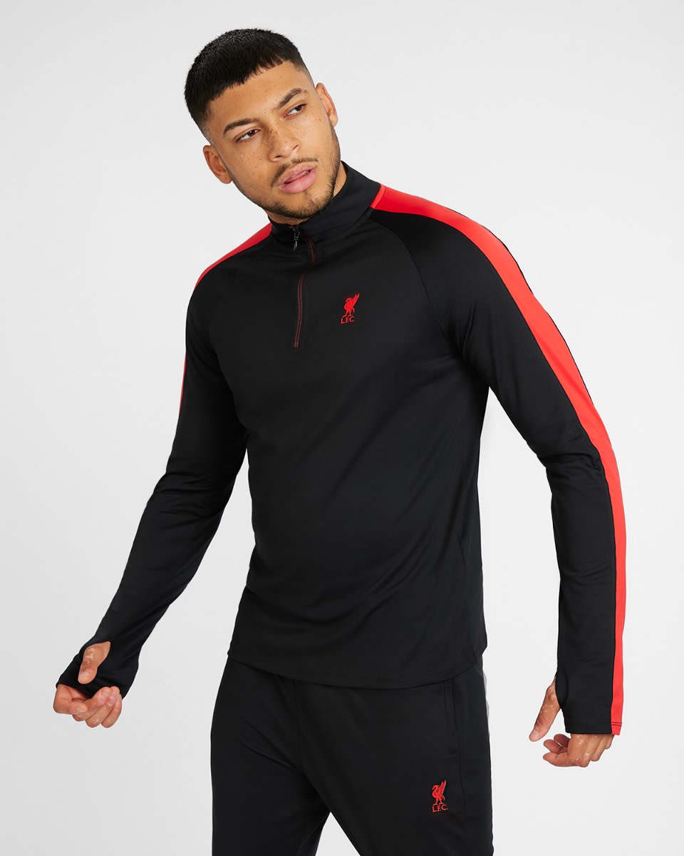 LFC Mens Quarter Zip Top Black - Image 1