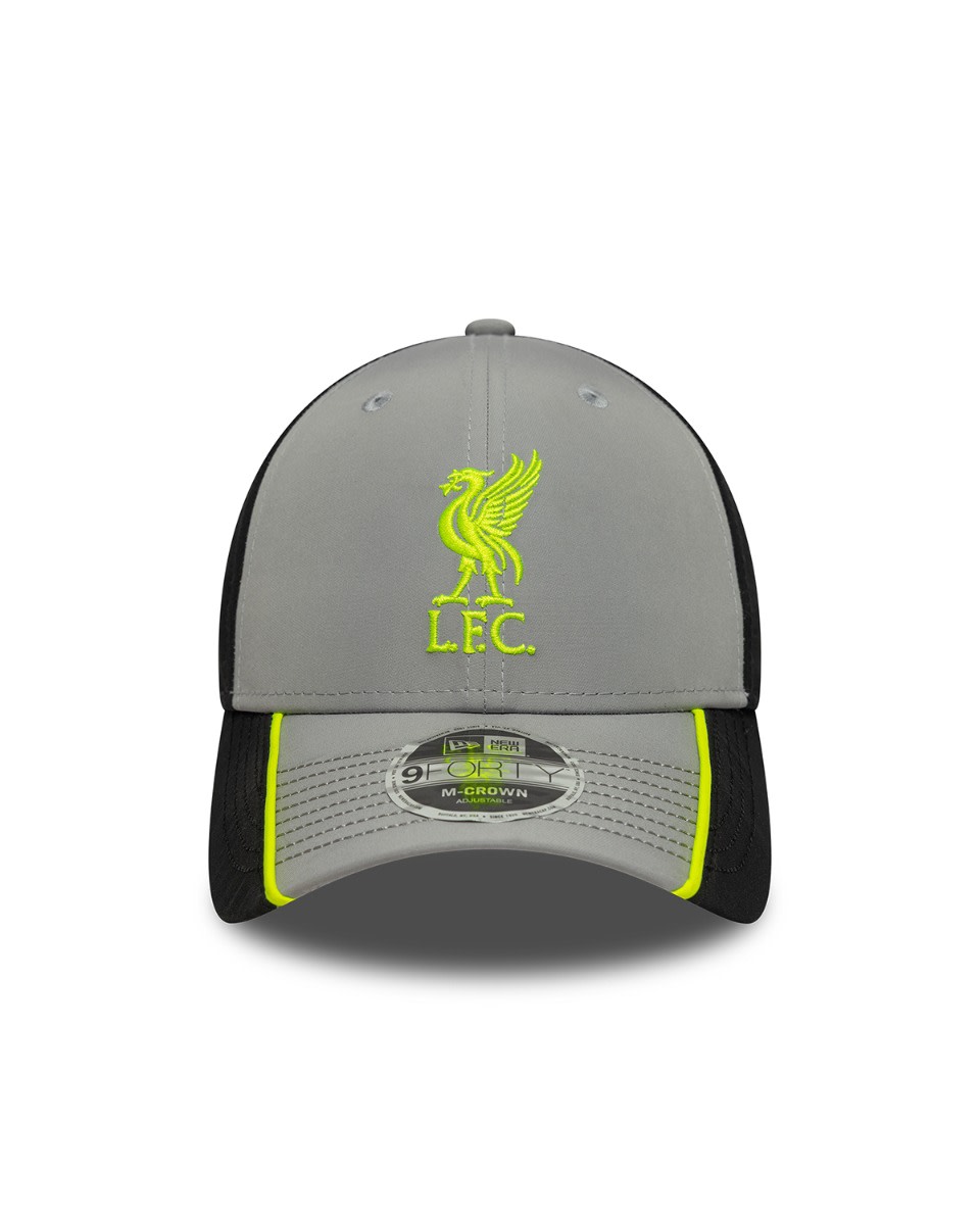 LFC New Era 9FORTY Cap Grey & Black - Image 2