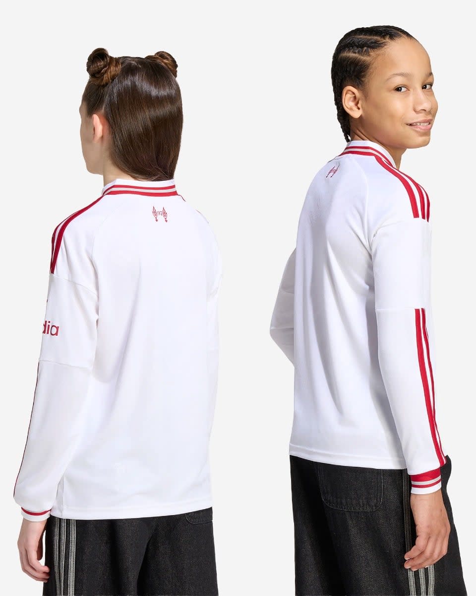 LFC adidas Youth 26/27 Long Sleeve Away Jersey - Image 4