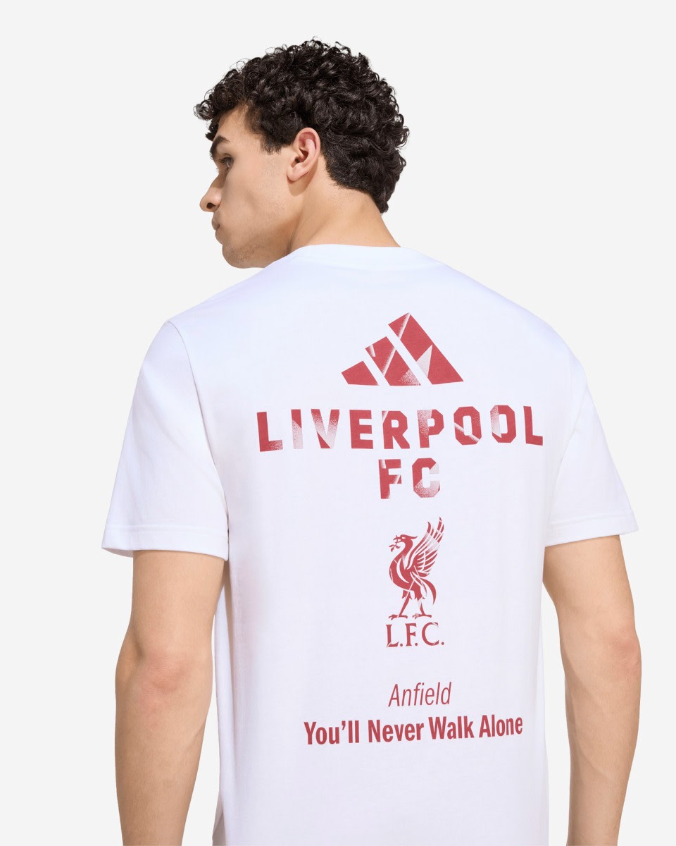 LFC アディダスメンズ 26/27 スタジアムグラフィック Tシャツホワイト - Image 4