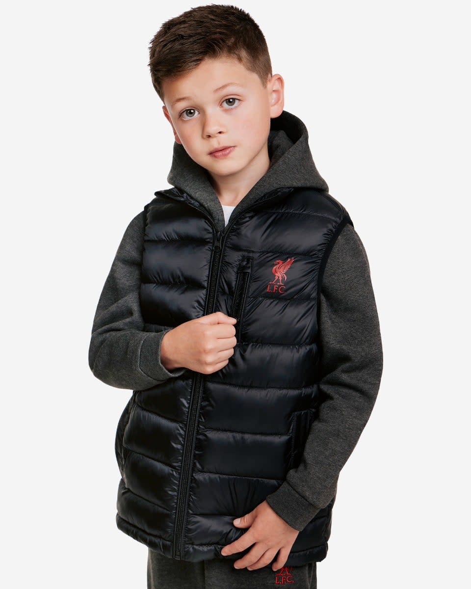 LFC Juniors Padded Gilet Black - Image 1