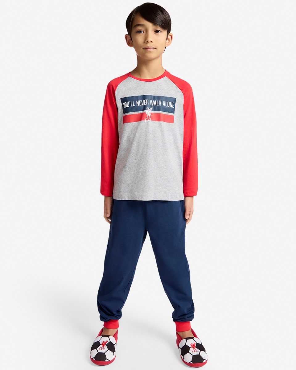 LFC Juniors Langes Pyjama-Set, Marineblau - Image 1