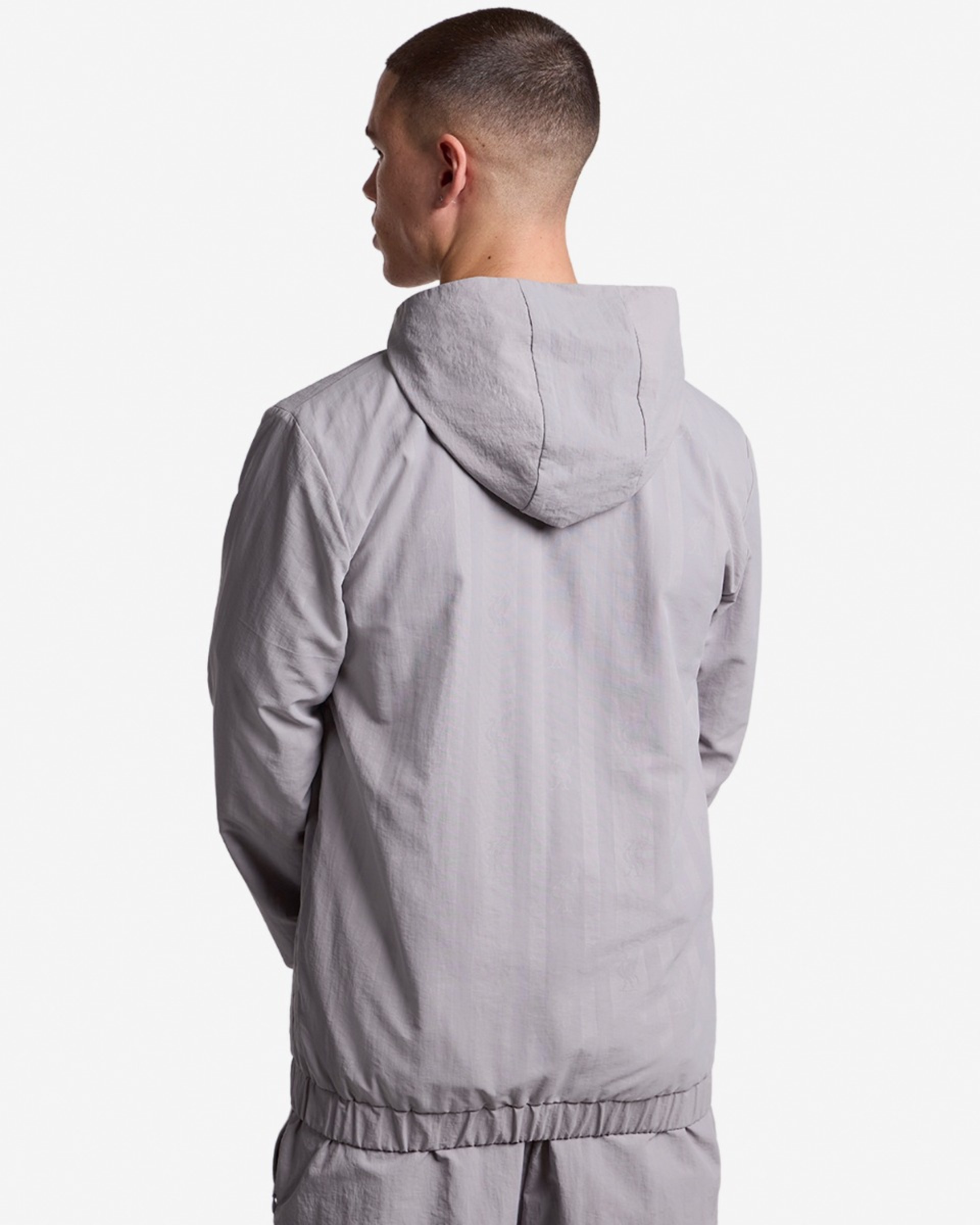 LFC Herrenjacke 86 mit Kapuze, mit Reißverschluss, Grau - Image 2