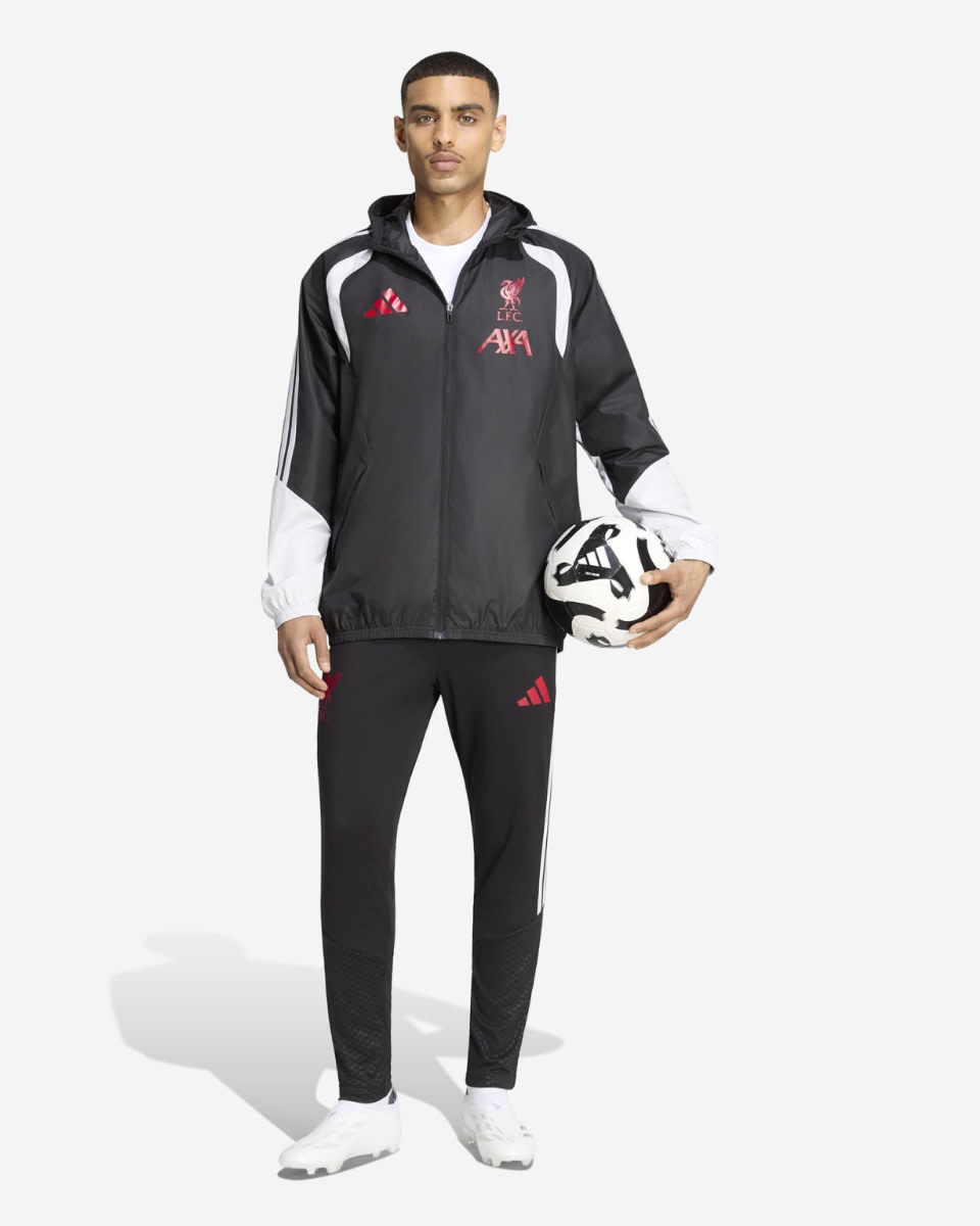LFC adidas เสื้อแจ็คเก็ตสำหรับผู้ชาย 26/27 Tiro ทุกสภาพอากาศ สีดำ - Image 3