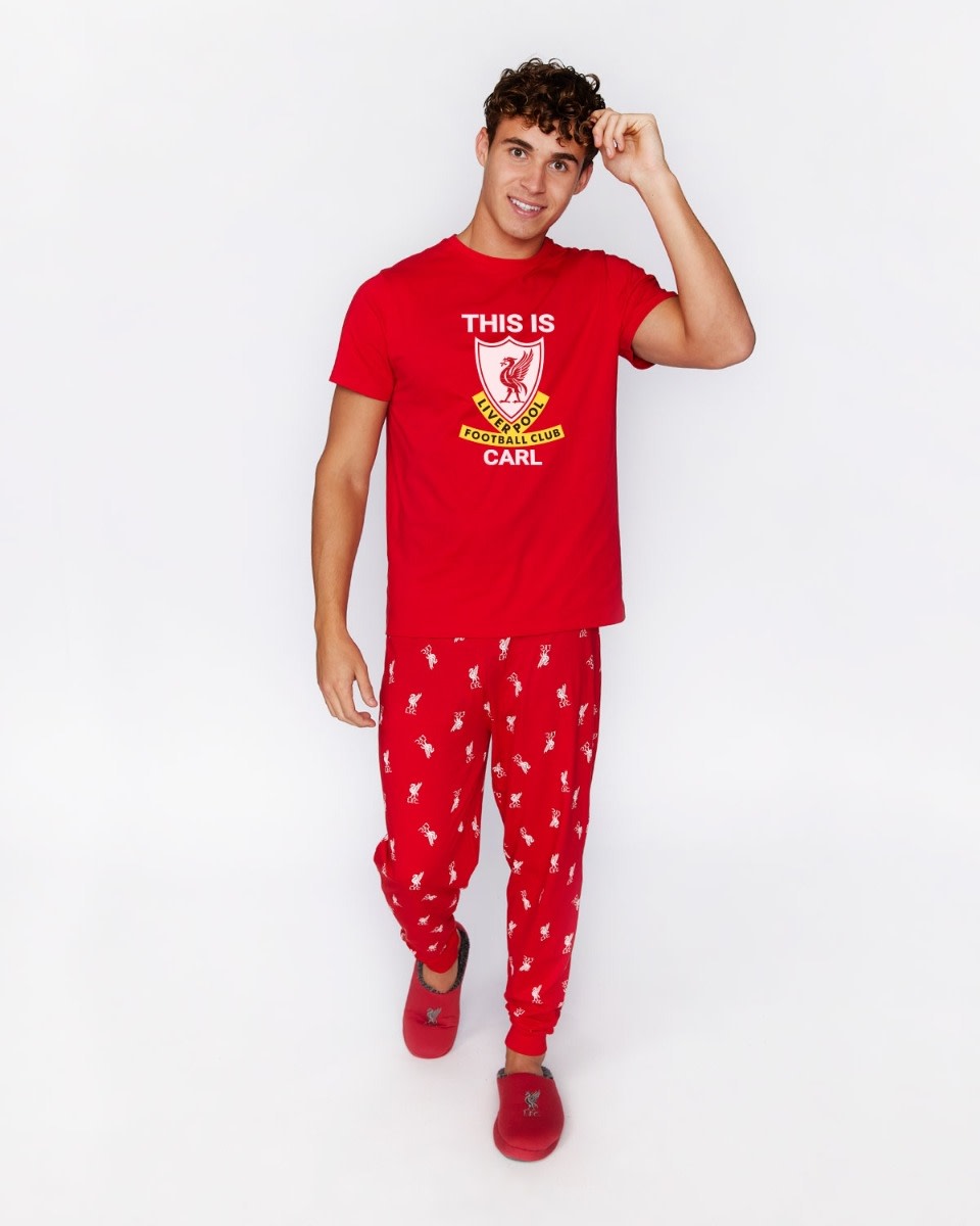 LFC Mens Personalised This Is Anfield Pyjamas - Image 1