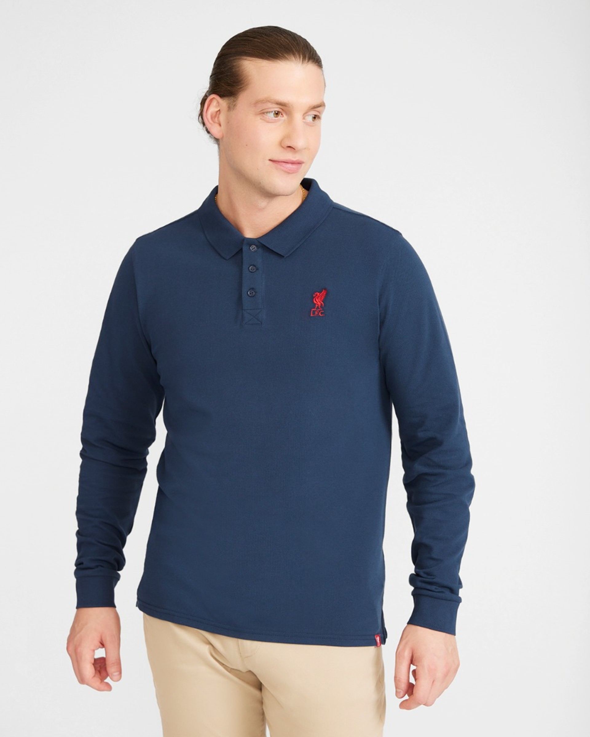 LFC Langærmet Polo Navy - Image 1