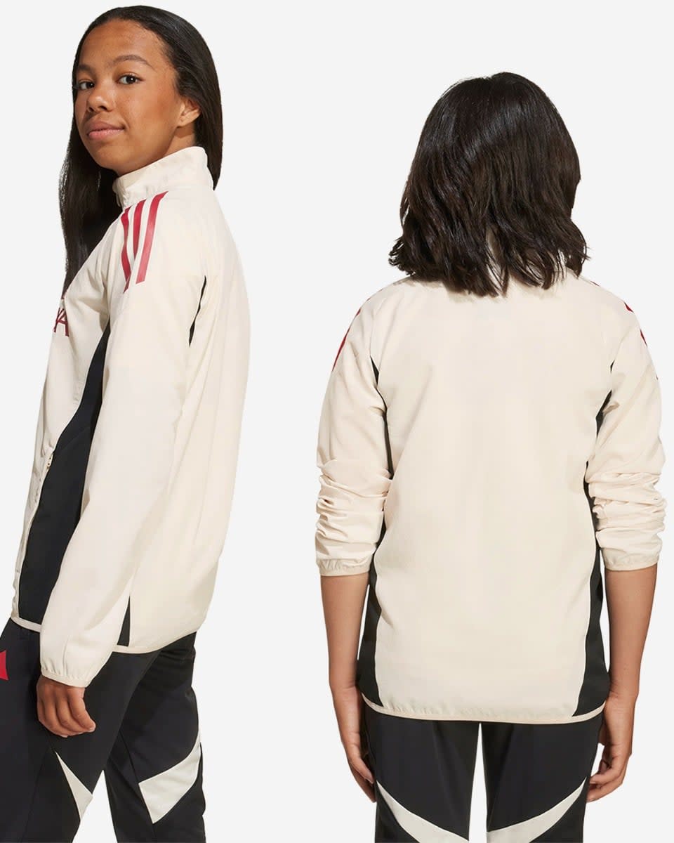 เสื้อแจ็คเก็ตฝึกอบรมในประเทศ LFC adidas Youth 25/26 สีขาว - Image 2