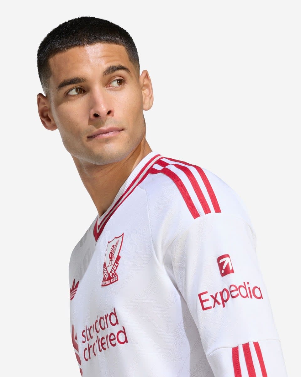 LFC adidas Mens 26/27 Authentic Long Sleeve Away Jersey - Image 4