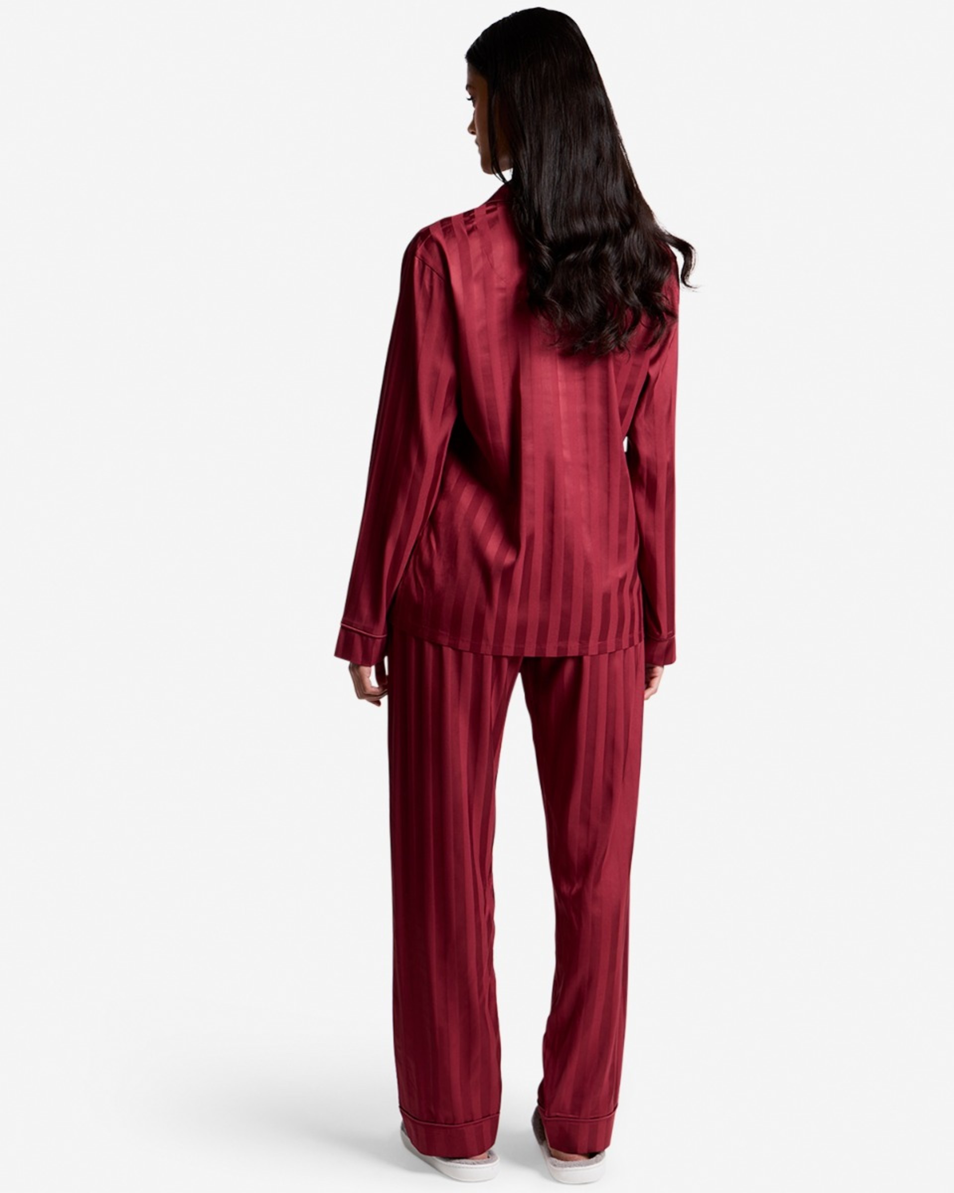 Ensemble de pyjama en satin LFC pour femmes, rouge - Image 2