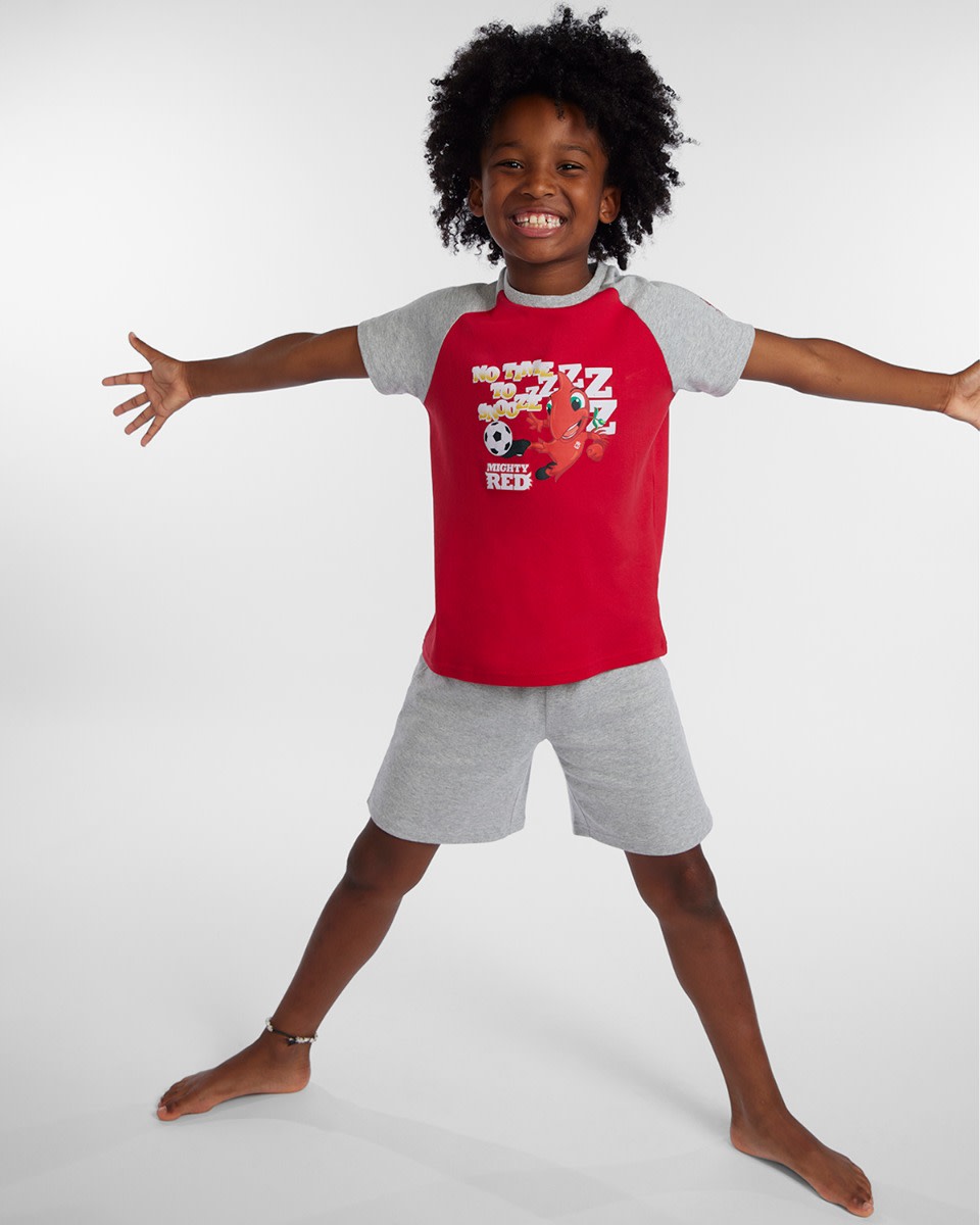 LFC Mighty Red Kort pyjamasset för spädbarn - Image 2