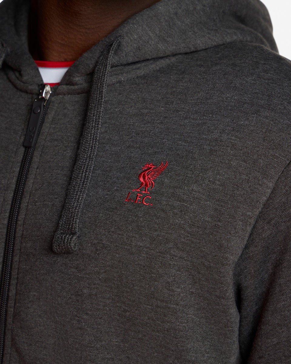 LFC hettegenser med glidelås for menn Charcoal - Image 2