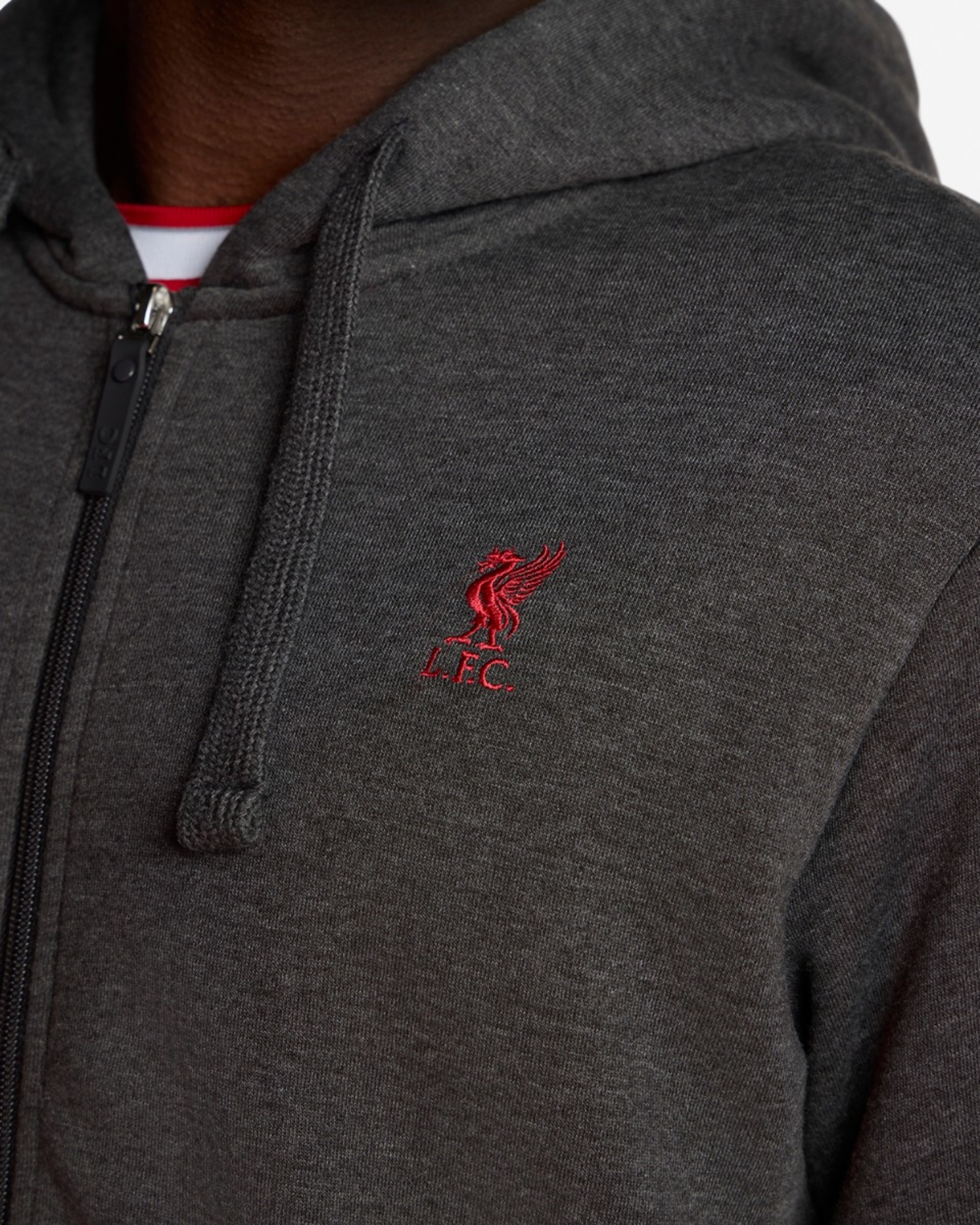 LFC Herren-Hoodie mit durchgehendem Reißverschluss, Anthrazit - Image 2