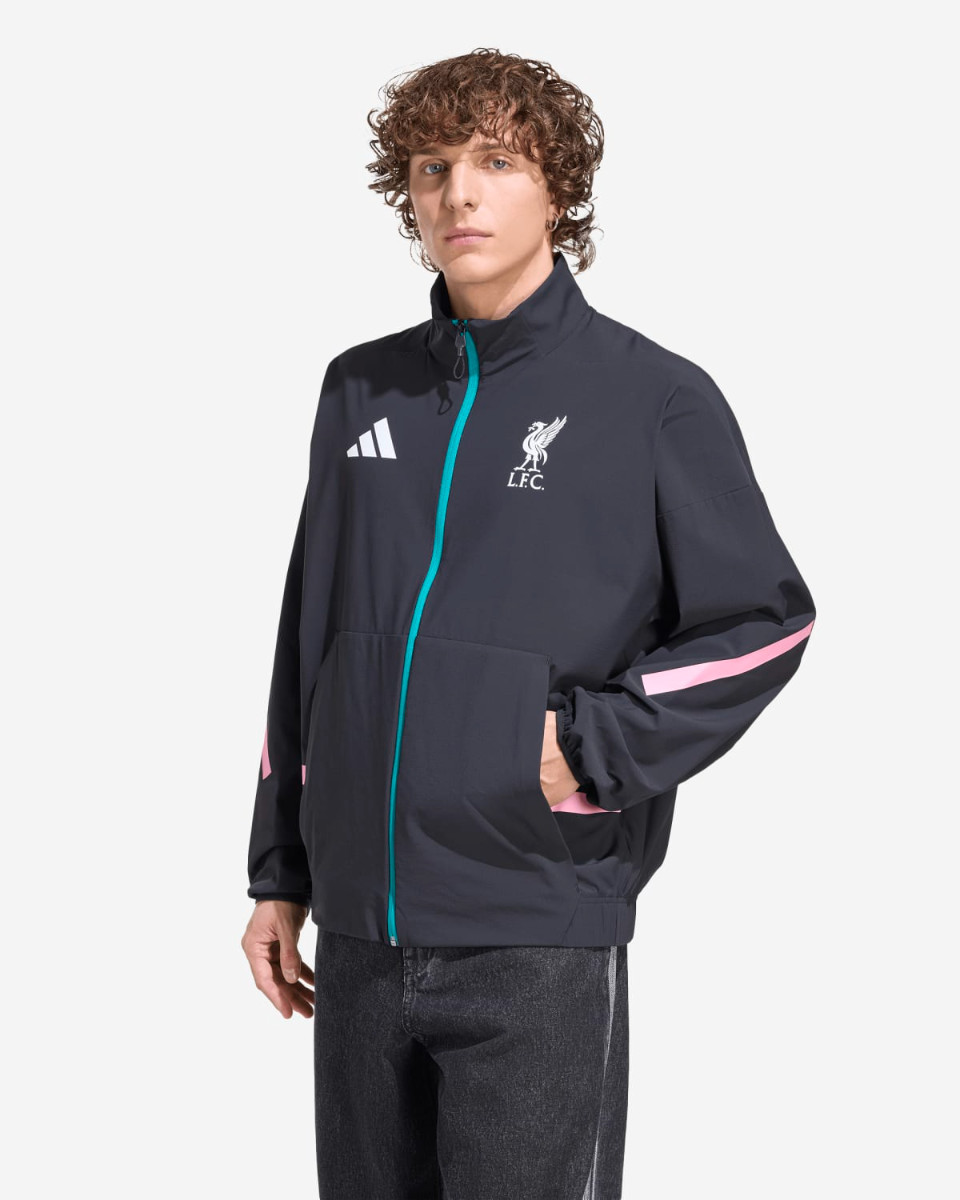 LFC adidas Mens 25/26 Z.N.E Anthem Jacket Black - Image 1