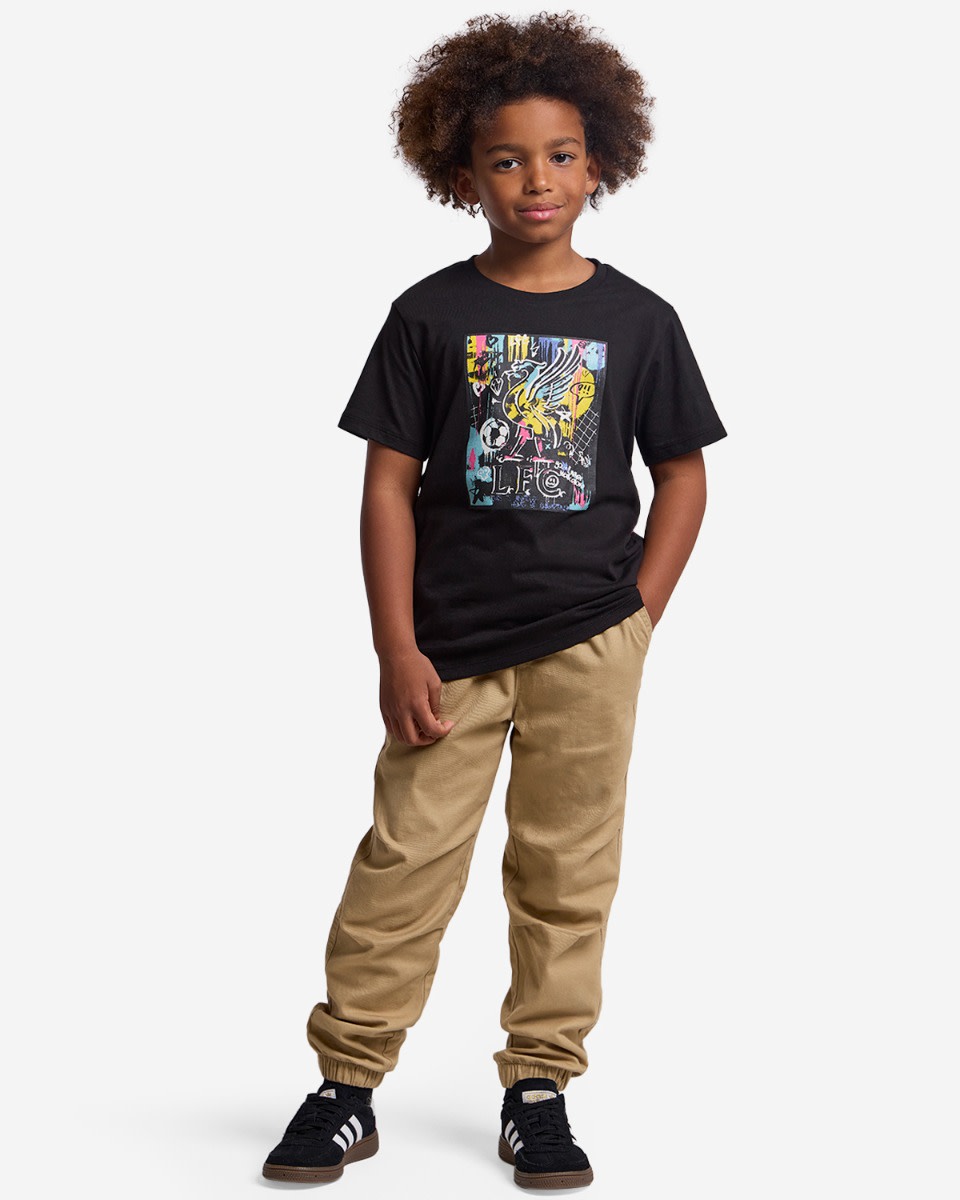 LFC Juniors Graffiti Tee Black - Image 3