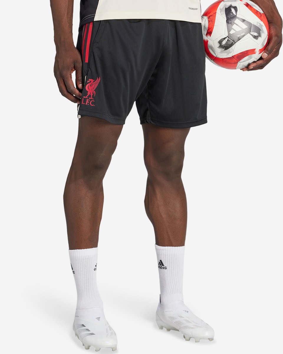 LFC adidas Mens 25/26 Domestic Training Shorts Black - Image 1