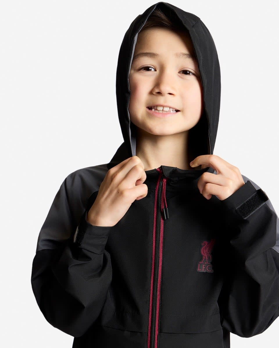 LFC Infants Funnel Windcheater Black - Image 2
