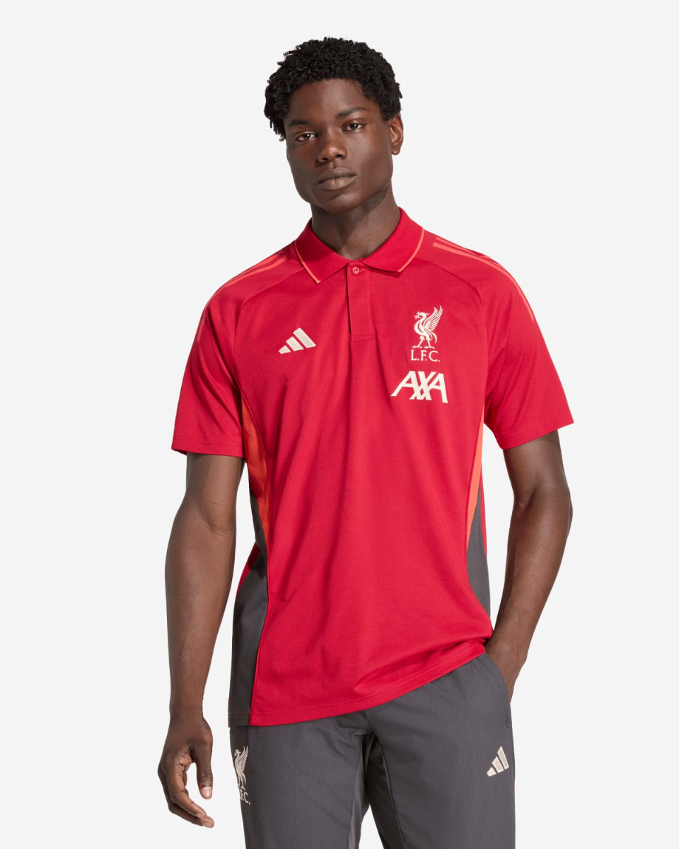 LFC adidas Mens 25/26 Training Polo Red - Image 1