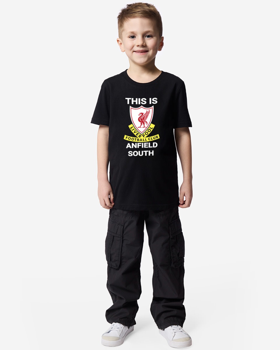 LFC Juniors This Is Anfield South Tee Black - Image 2