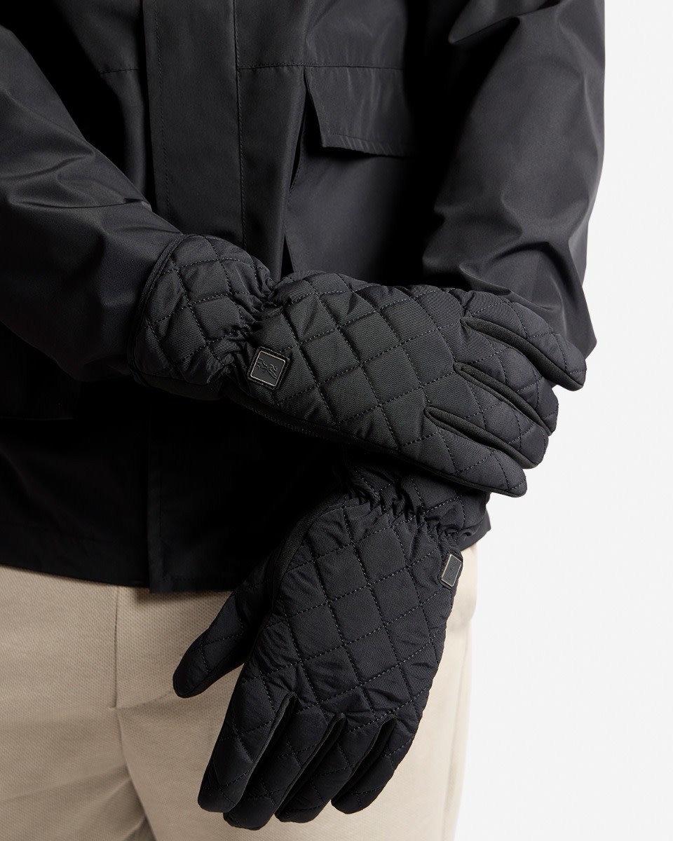 LFC Mens Firma Quilted Gloves Black - Image 1