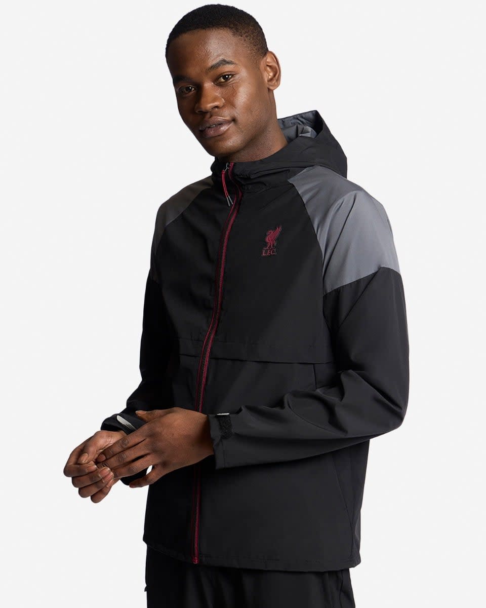 LFC Mens Funnel Windcheater Black - Image 2