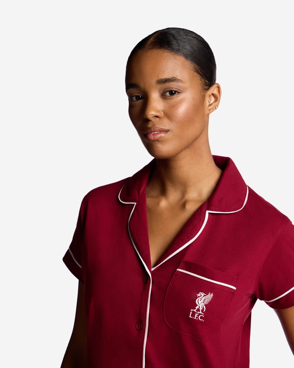LFC Womens Short Pyjama Set Red - Image 4