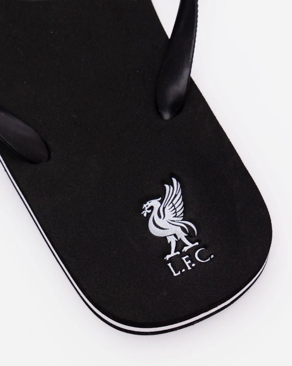 LFC Mens Flip Flops Black - Image 2