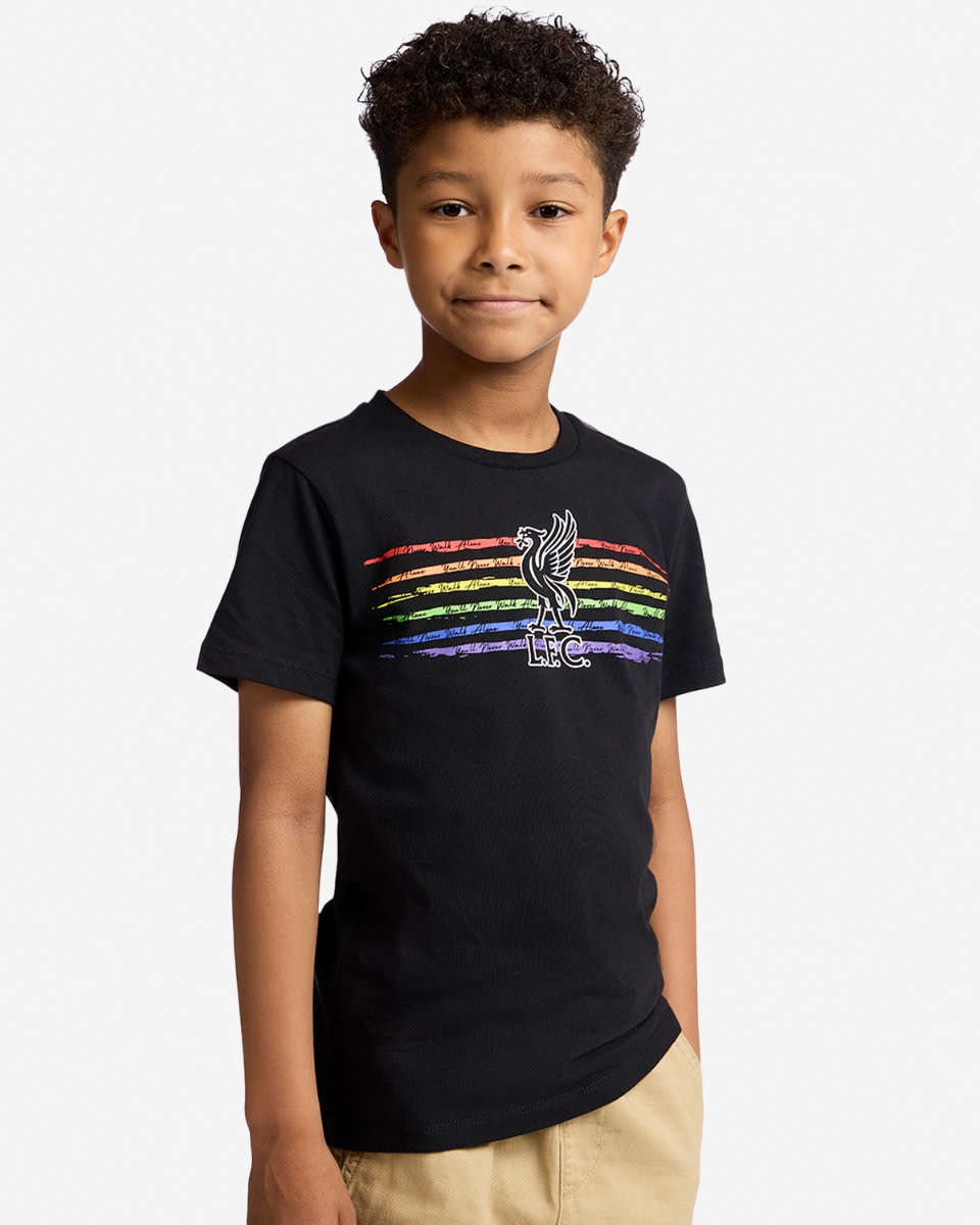 T-shirt Liverbird Pride du LFC Junior, noir - Image 1