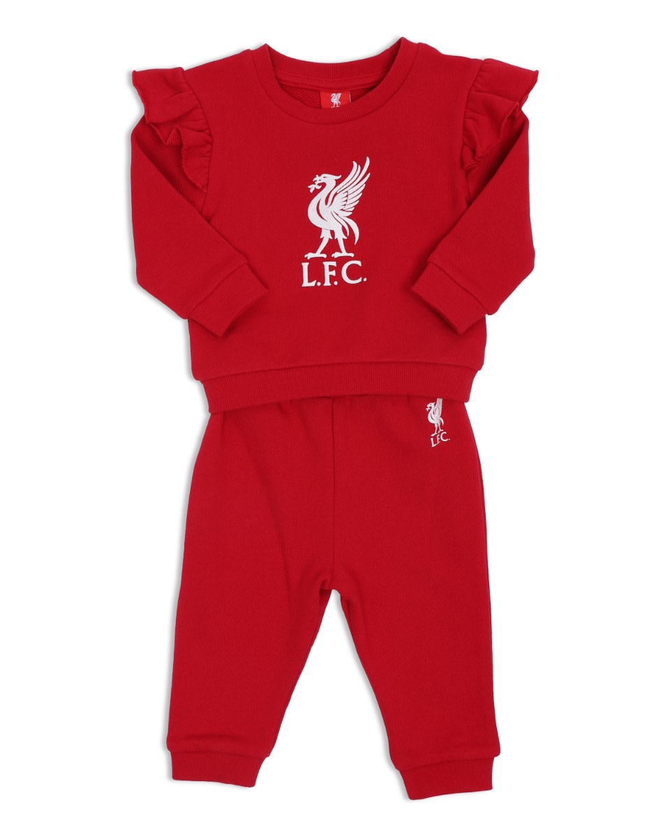 LFC Baby Frill Jog Set Red - Image 1