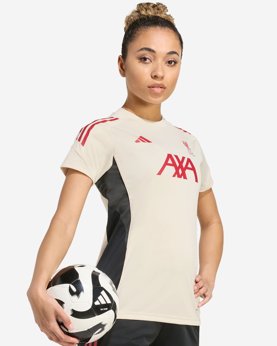 LFC adidas Womens 25/26 Domestic Short Sleeve Top White - Image 4