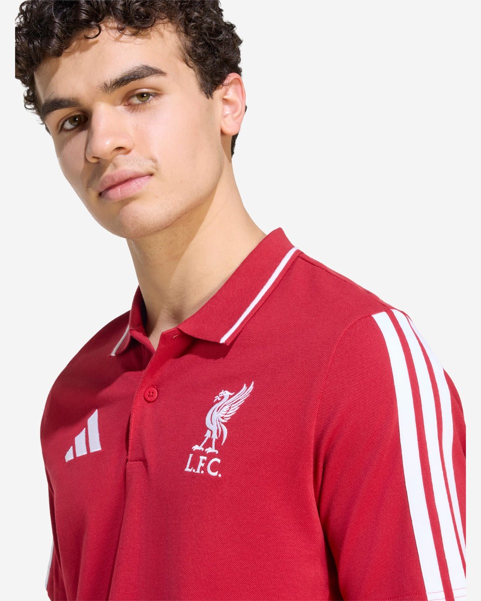 LFC adidas Adults 26/27 DNA Polo Active Maroon - Image 4