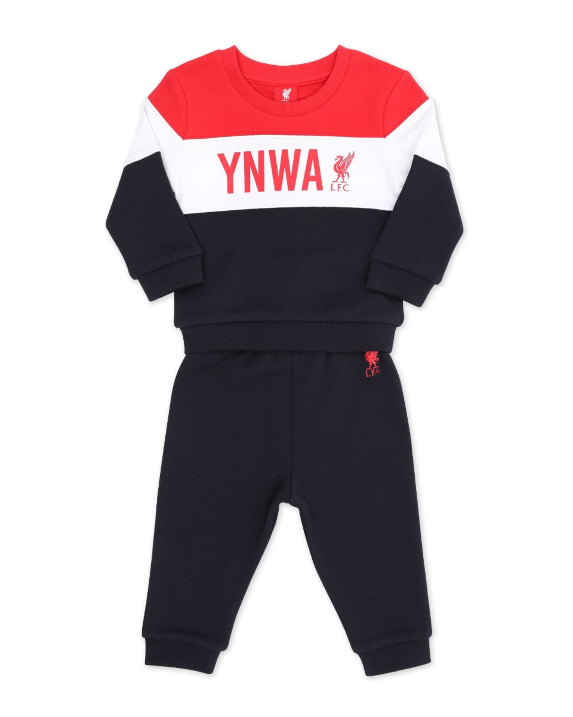 Set de jogging LFC Baby Panel rojo, blanco y azul marino - Image 1