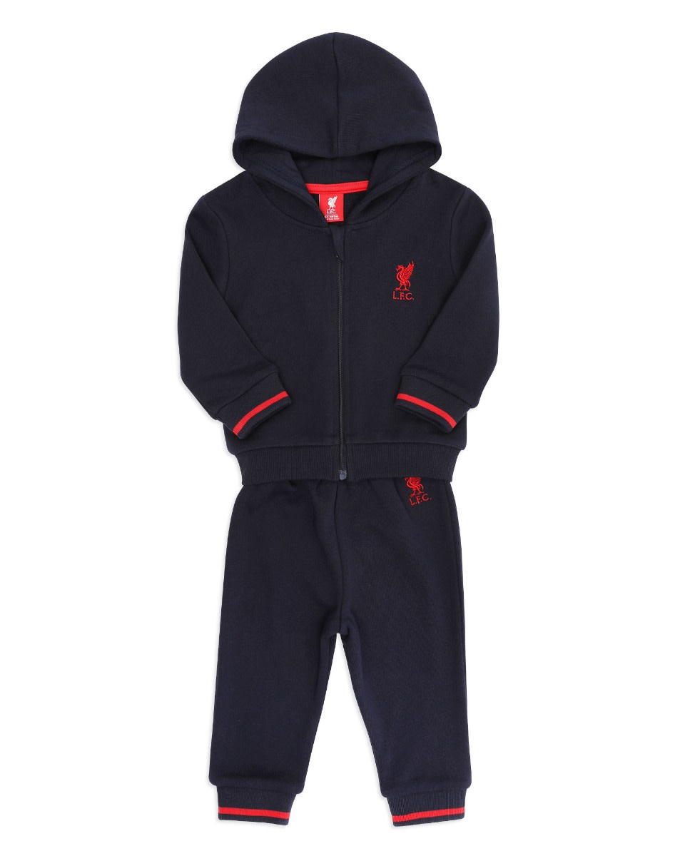 LFC Baby Zip Through Jog Set Navy - Image 1