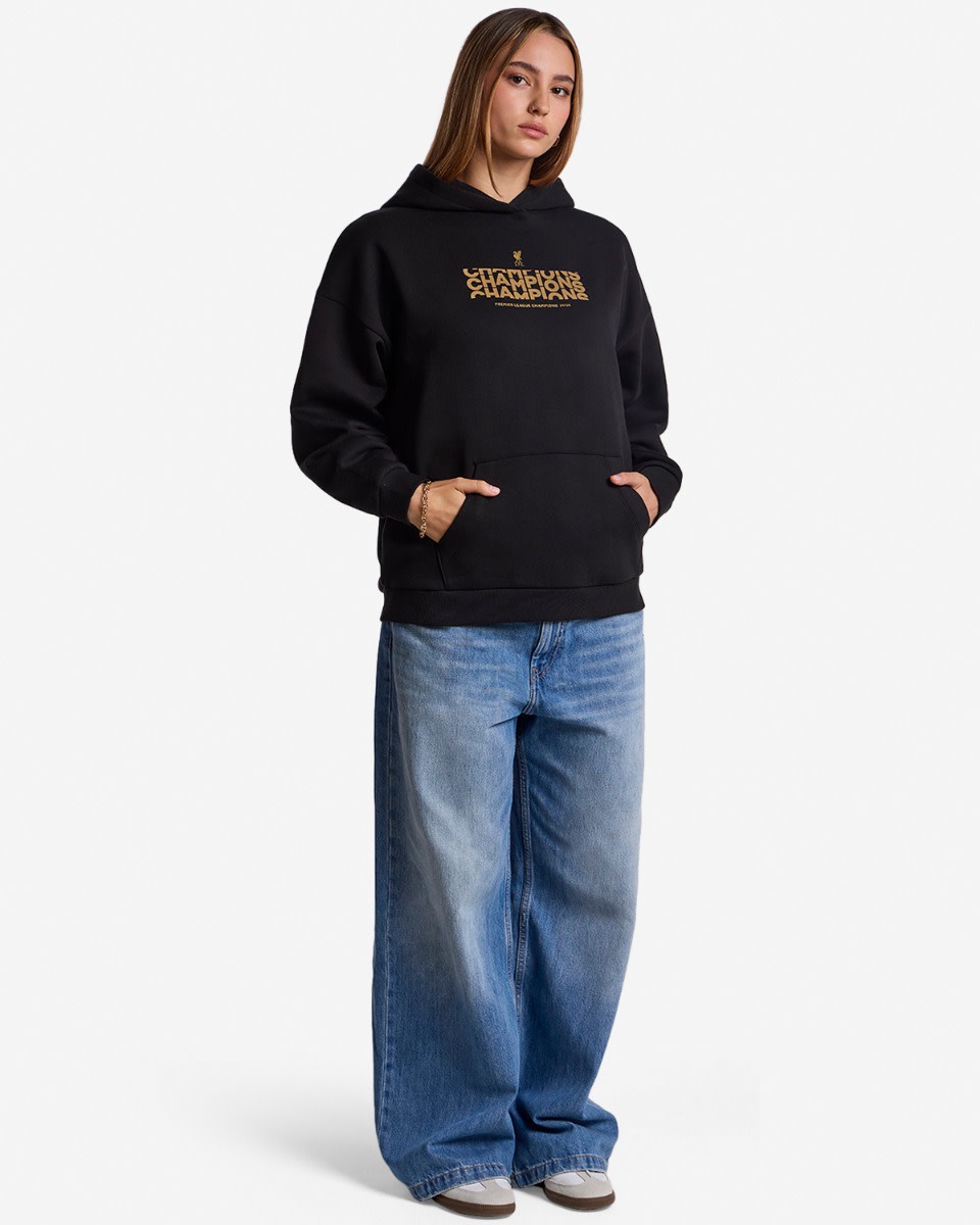 LFC Womens Champions Text Hoody - Image 3