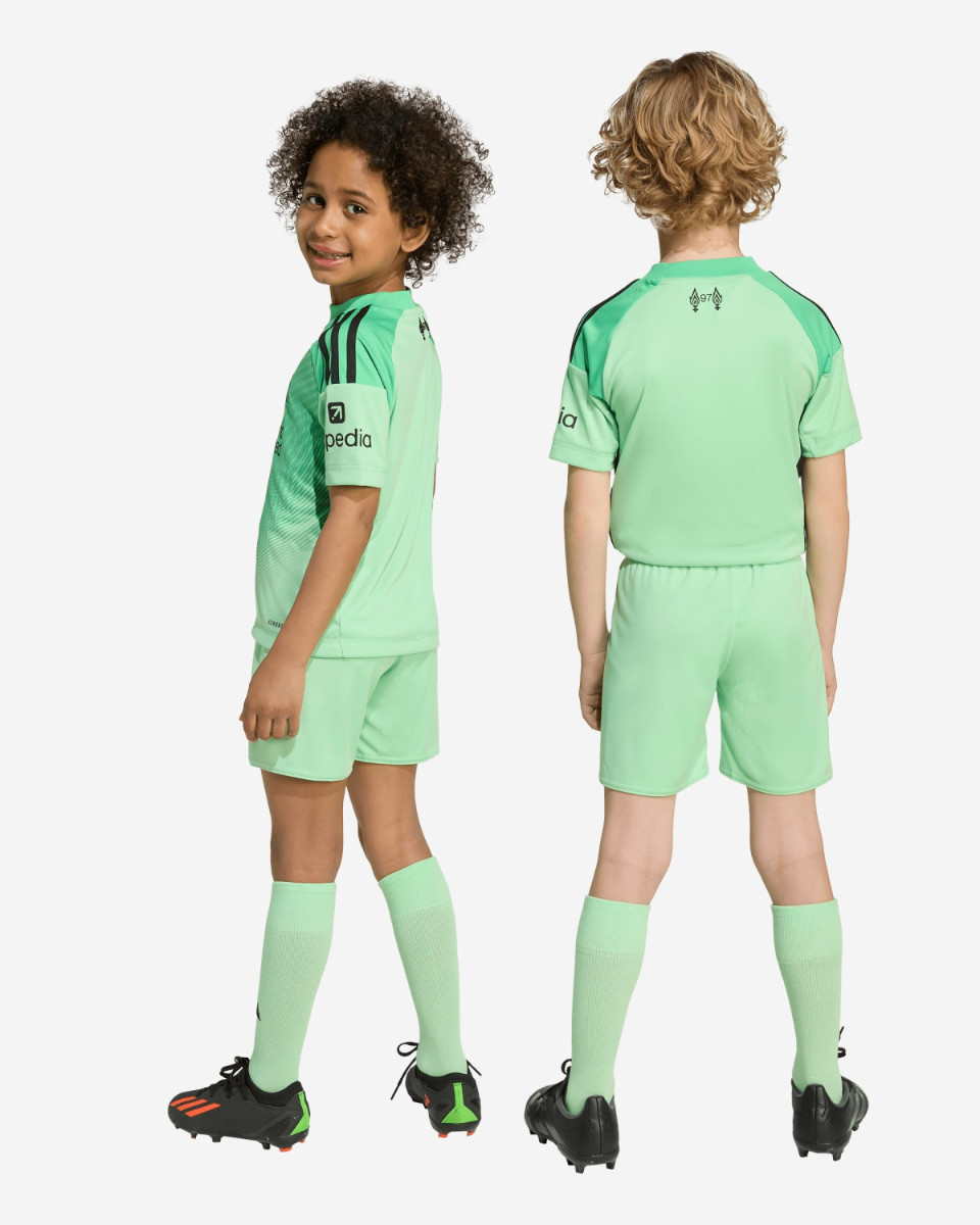 LFC adidas Little Kids 25/26 Home Goalkeeper Mini Kit - Image 2