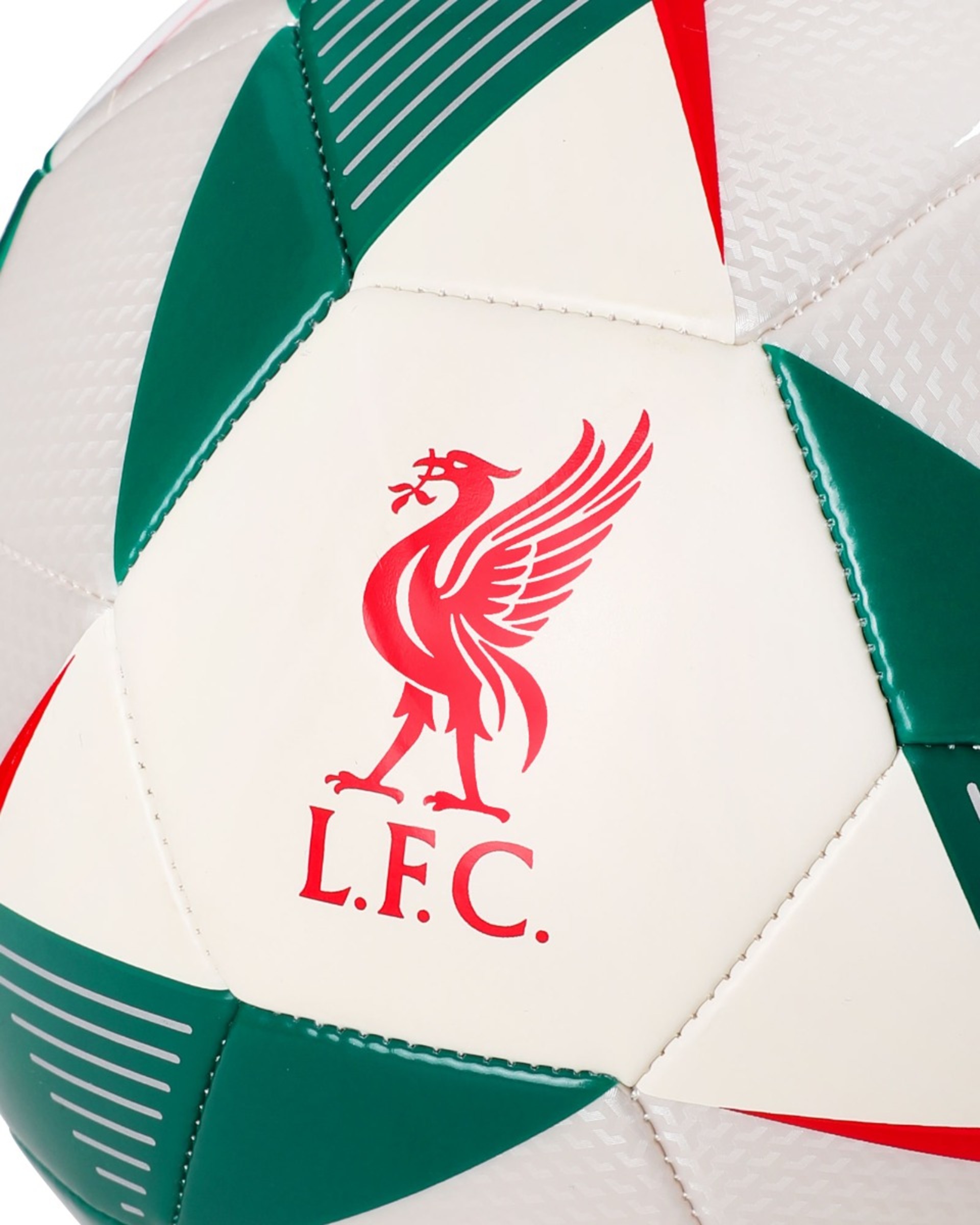 LFC Størrelse 5 Liverbird Fodbold Hvid & Grøn - Image 3