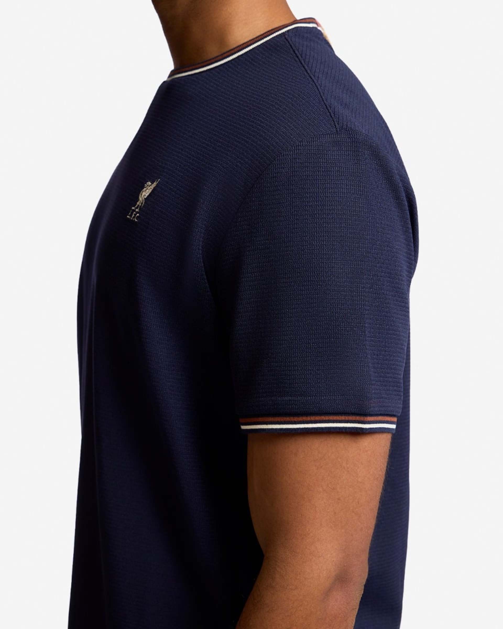 LFC Strukturiertes Herren-T-Shirt Navy - Image 2
