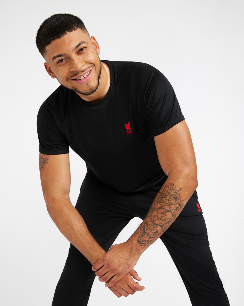LFC Mens Raglan Tee Black - Image 3