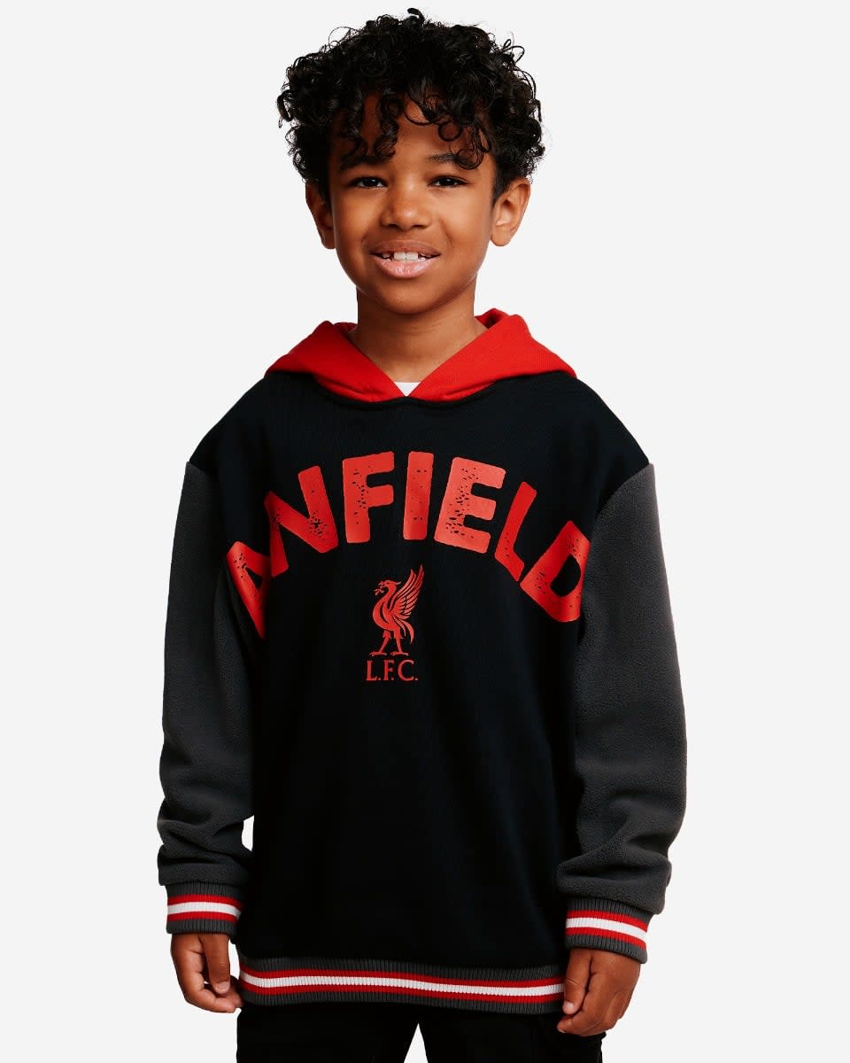 LFC Juniors Panelled Sweat Fleece Black - Image 1